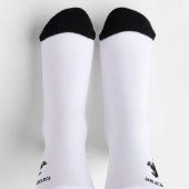 Upright Black Wild Horse Socks Jouw tekst Name Sokken (Top)