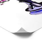 Upright Deadwood Bonsai Paars Poster (Hoek)