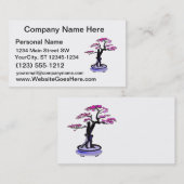 Upright Deadwood Bonsai Paars Visitekaartje (Voorkant / Achterkant)