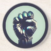 UPRIGHT FIST 2a Circle Stone Onderzetter (Voorkant)