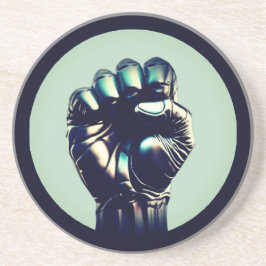 UPRIGHT FIST 2a Circle Stone Onderzetter