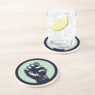 UPRIGHT FIST 2a Circle Stone Onderzetter