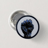 UPRIGHT FIST 2b Circle Pin Button Badge (Voorkant /achterkant)