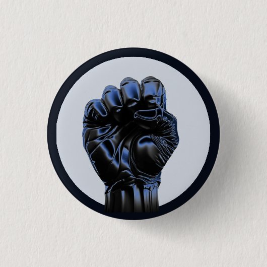 UPRIGHT FIST 2b Circle Pin Button Badge (Voorkant)