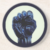 UPRIGHT FIST 2b Circle Stone Onderzetter (Voorkant)