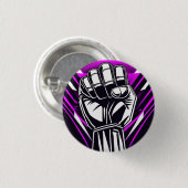 UPRIGHT FIST Comic-scope Ronde Button 3,2 Cm (Voorkant /achterkant)