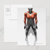 Upright row-oefening briefkaart (Voorkant / Achterkant)