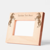 Upright Wild Horses geëtste Lijsten met aangepaste Gegraveerde Lijstjes (Links)