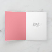 "Ups & Downs" Blauwgroen daar voor u Wenskaart Kaart (Binnen)