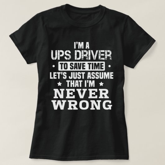 UPS-driver T-shirt (Design voorkant)