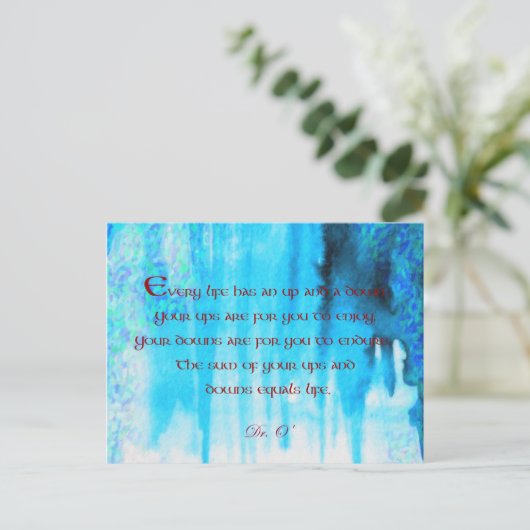 Ups en Downs Briefkaart (Staand voorkant)