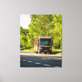 UPS in beweging Canvas Afdruk (Voorkant)