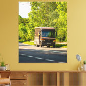 UPS in beweging Canvas Afdruk (Insitu (Woonkamer))