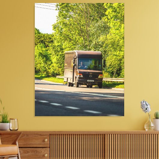 UPS in beweging Canvas Afdruk (Insitu (Woonkamer))