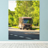 UPS in beweging Canvas Afdruk (Insitu (Houten vloer))