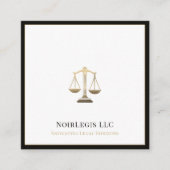 Upscale advocaat advocaat Juridisch Vierkante Visitekaartje (Voorkant)