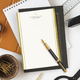 Upscale advocaat faux gouden glitter strepen elega post-it® notes