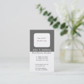 Upscale Afbeelding Fotohouder Neutral Grey Corpora Visitekaartje (Staand voorkant)