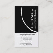 Upscale elant luxe Professional zwart-wit Visitekaartje (Voorkant)