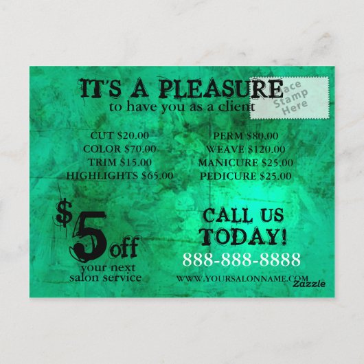 Upscale Moderne Briefkaarten (Achterkant)