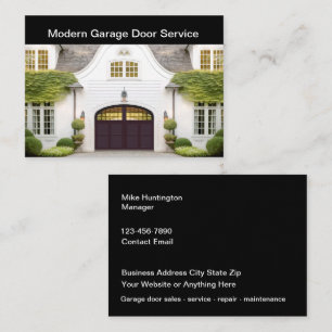 Upscale Moderne Garage Deur Services Visitekaartje