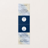 Upscale nautisch Label voor handgemaakte ambachtel Kaart (Buitenkant ongevouwen)