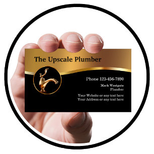 Upscale Plumber Service-Visitekaartjes Visitekaartje