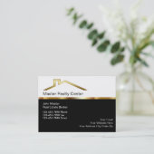 Upscale Real Estate Broker Visitekaartjes (Staand voorkant)