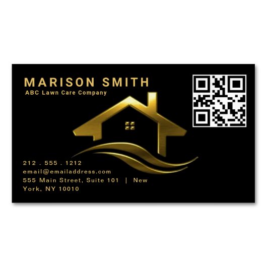 Upscale Real Estate Design Magnetisch Magnetisch Visitekaartje (Voorkant)