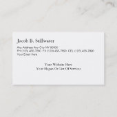 Upscale Realtor-Visitekaartjes Visitekaartje (Achterkant)