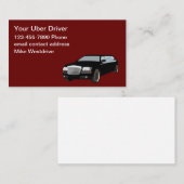 Upscale Rideshare-driver Visitekaartje (Voorkant / Achterkant)
