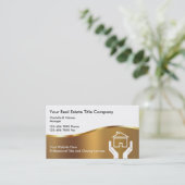 Upscale Title Company Visitekaartjes (Staand voorkant)