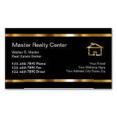 Upscale vastgoedontwerp visitekaartje magneet (Voorkant)