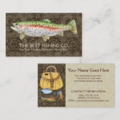 Upscale Vist Chartergids Business Fish Visitekaartje (Voorkant / Achterkant)