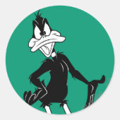 Upset DAFFY DUCK™ Ronde Sticker (Voorkant)