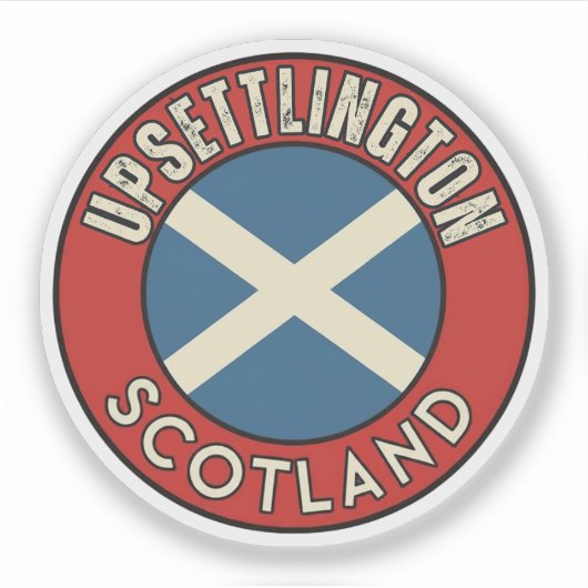 Upsettlington, Schotland Sticker (Voorkant)