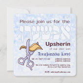 Upsherin First Haircut Jewish Boy 3rd Birthday I Kaart (Voorkant)