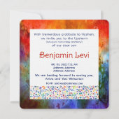 Upsherin First Haircut Jewish Boy 3rd Birthday Kaart (Voorkant)