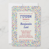 Upsherin First Haircut Jewish Boy 3rd Birthday Kaart (Voorkant)