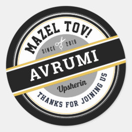 Upsherin Gepersonaliseerde Stickers met Naam