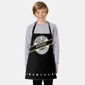 Upsherin Gepersonaliseerde Stickers met Naam Schort (Gedragen)