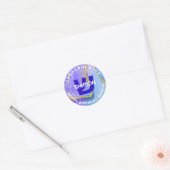 Upsherin Personalized Hebrew Initiaal Monogram Cla Ronde Sticker (Envelop)