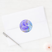 Upsherin Personalized Hebrew Initiaal Monogram Ronde Sticker (Envelop)
