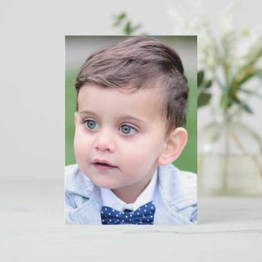 Upshern Uitnodigingen Upshernish Uitnodiging Upshe (Staand voorkant)