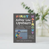 Upshern Upshernish Upsherin Briefkaart Invitation (Staand voorkant)