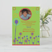 Upshernish nodigen kaart (Staand voorkant)