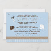 Upshernish of Upshern Uitnodiging (Achterkant)