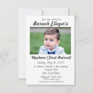 Upshernish Uitnodiging Upshern Upsherin Uitnodigin