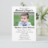 Upshernish Uitnodiging Upshern Upsherin Uitnodigin (Staand voorkant)