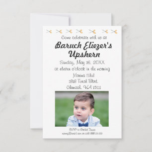 Upshernish Uitnodiging Upshern Upsherin Uitnodigin